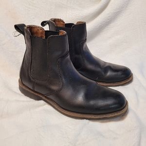Bass Chelsea Boots Leater Charlie Black Size 8